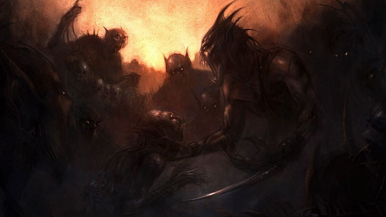 demons, fantasy art, artwork, beasts - desktop wallpaper