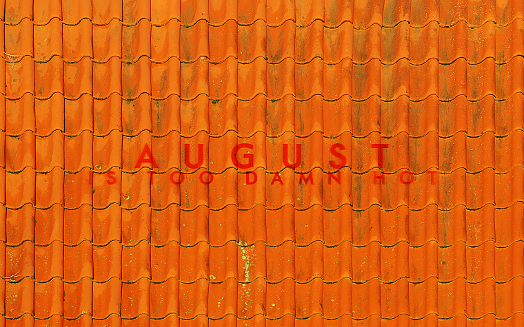 August, rooftops - desktop wallpaper