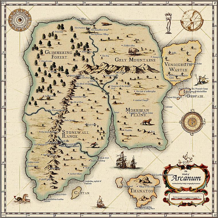 maps, Arcanum - desktop wallpaper