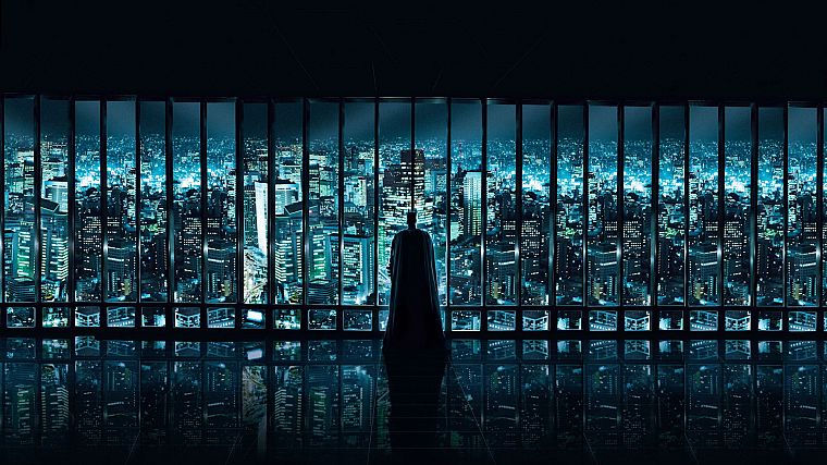 Batman, Gotham City - desktop wallpaper