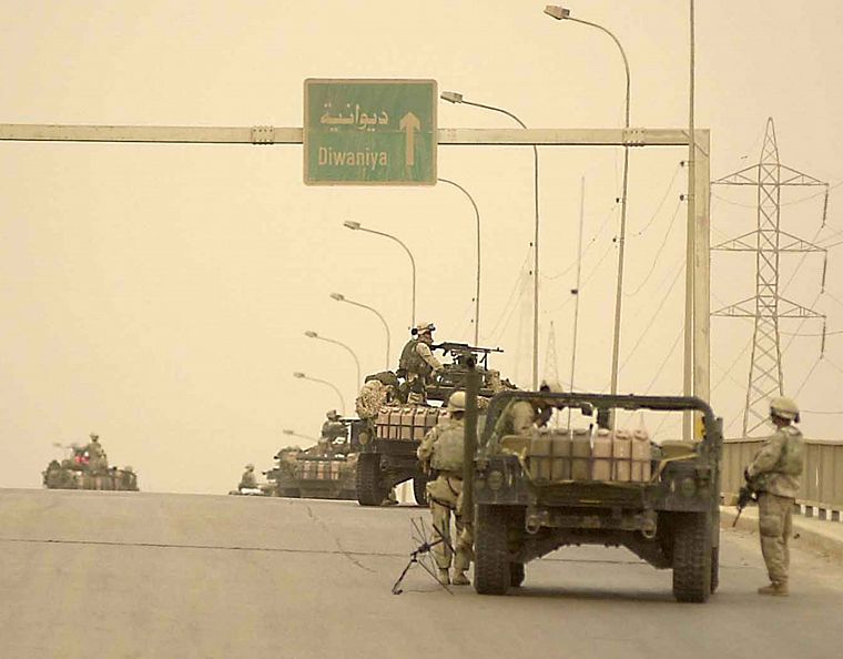 soldiers, army, military, Humvee - desktop wallpaper