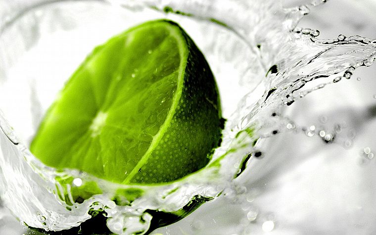 green, water, limes - desktop wallpaper