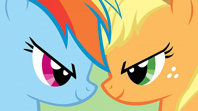Rainbow Dash, Applejack, My Little Pony: Friendship is Magic - desktop wallpaper