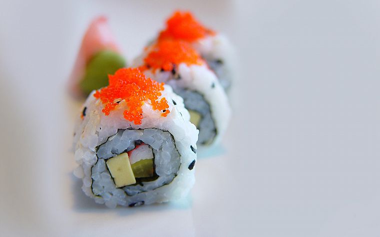 food, sushi, Maki roll - desktop wallpaper