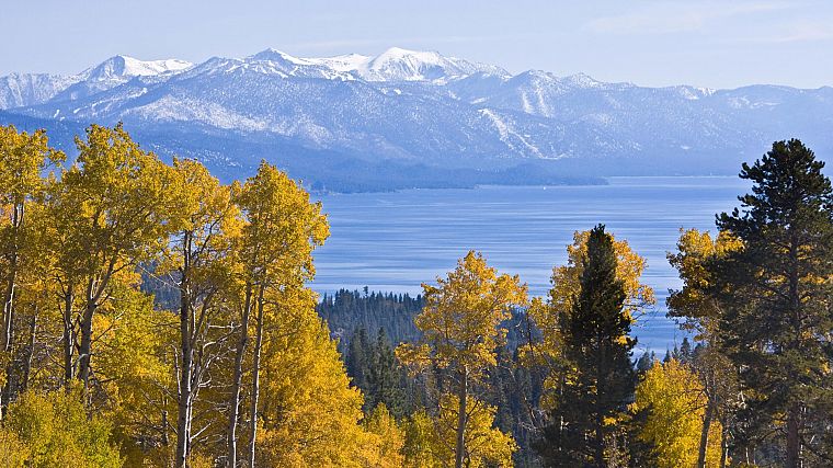 autumn, California, Lake Tahoe - desktop wallpaper