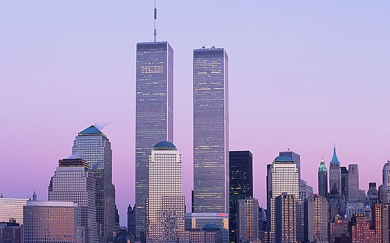 World Trade Center, New York City, twin towers - desktop wallpaper