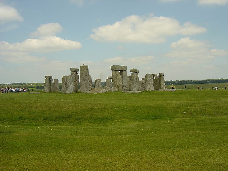 green, Stonehenge, rocks, United Kingdom, historic, Great Britain - desktop wallpaper