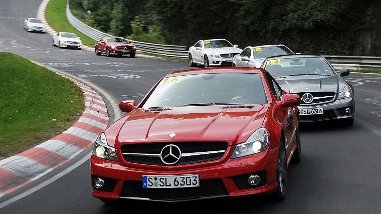 cars, Mercedes-Benz, race tracks - desktop wallpaper