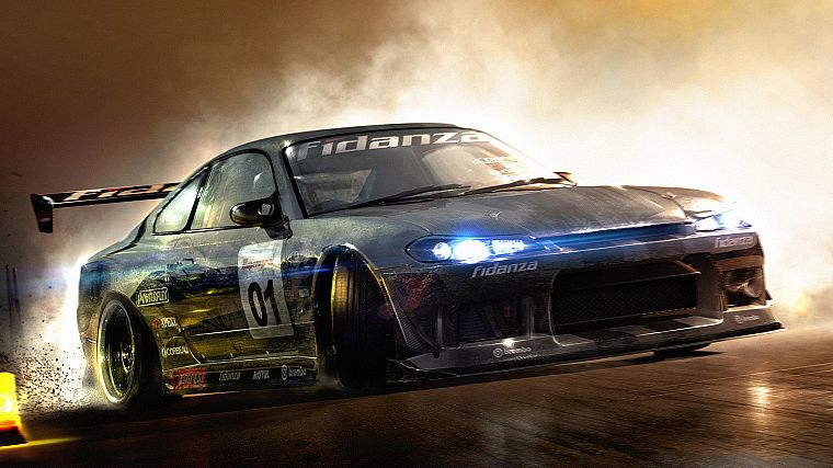 cars, drifting cars, Nissan, vehicles, tuning, Race Driver GRID, Nissan Silvia S15 - desktop wallpaper