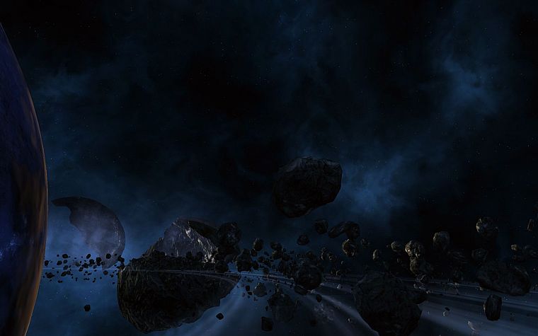 planets, asteroids - desktop wallpaper
