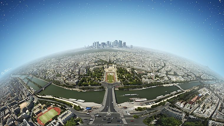 Paris, panorama - desktop wallpaper