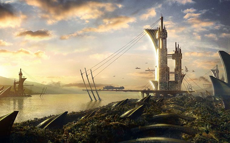 landscapes, fantasy art, science fiction - desktop wallpaper