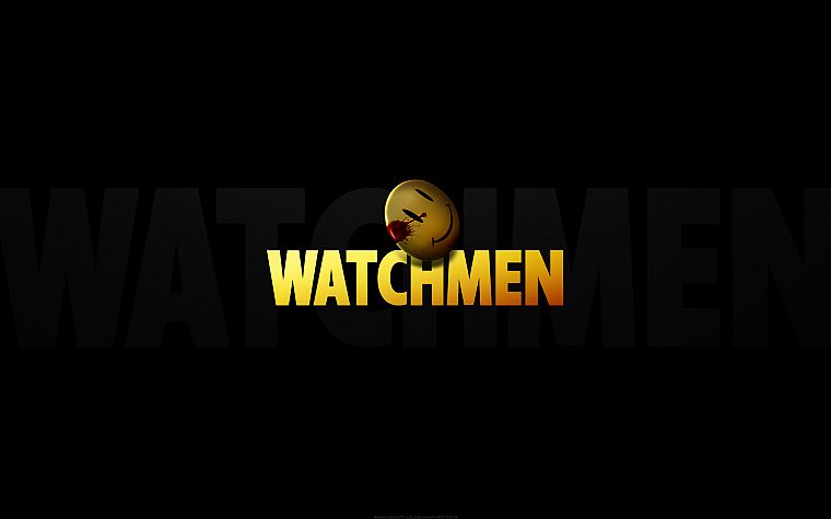 Watchmen, smiley face - desktop wallpaper