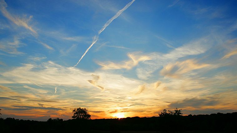 sunset, clouds, landscapes, Sun, skyscapes - desktop wallpaper