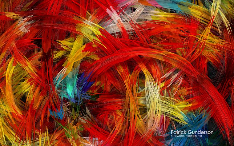 abstract, multicolor, artwork, Patrick Gunderson - desktop wallpaper