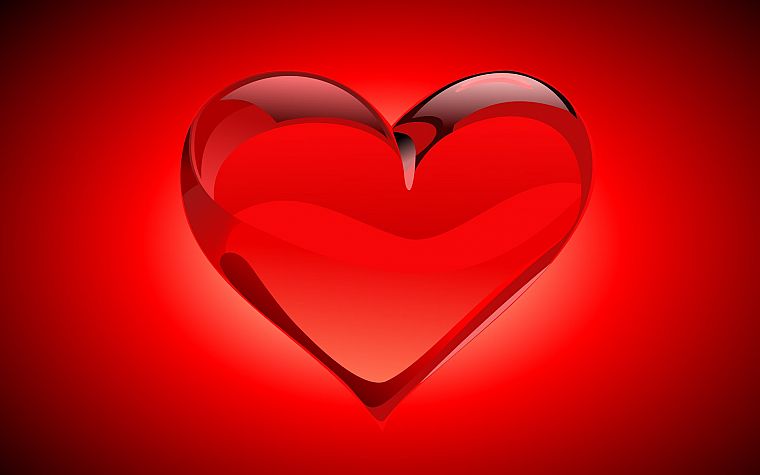 red, design, hearts, simple background - desktop wallpaper