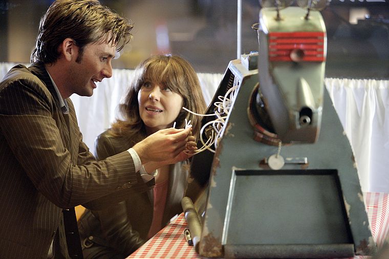 David Tennant, Doctor Who, Sarah Jane Smith, Tenth Doctor - desktop wallpaper