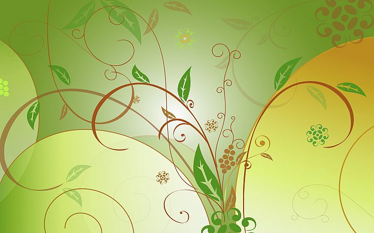 abstract, leaves - desktop wallpaper