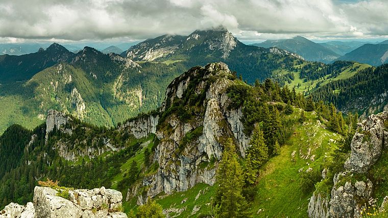 mountains, landscapes, nature, forests - desktop wallpaper