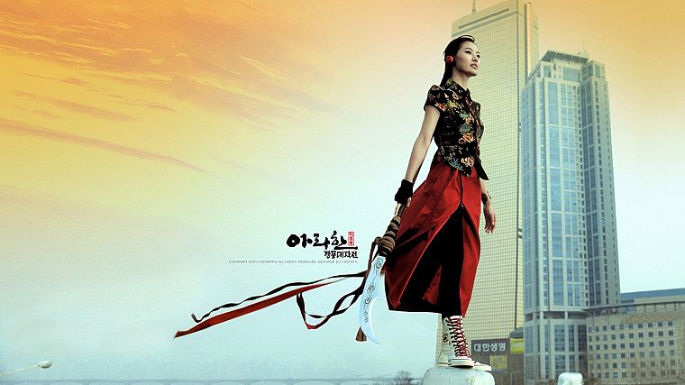 women, models, heroes, Arahan - desktop wallpaper