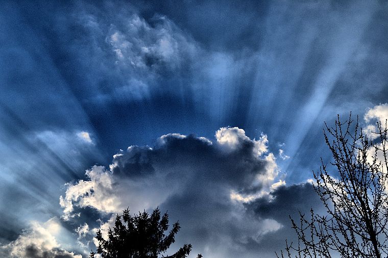 clouds, Sun, HDR photography - desktop wallpaper