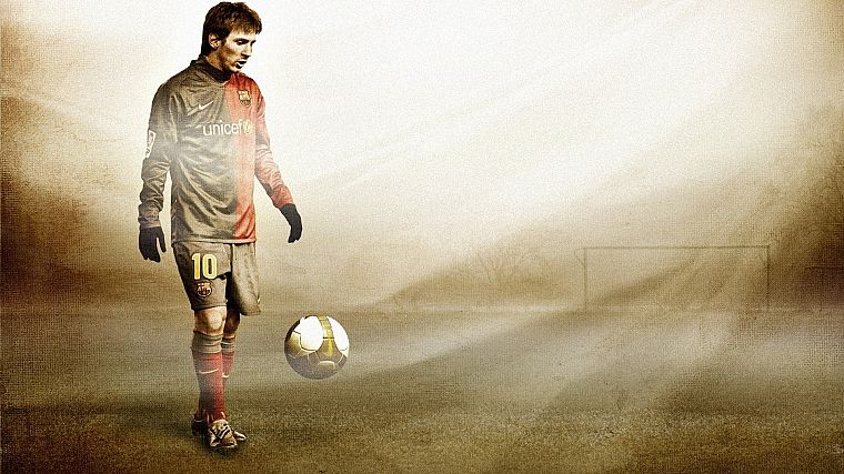gloves, Lionel Messi, FC Barcelona - desktop wallpaper