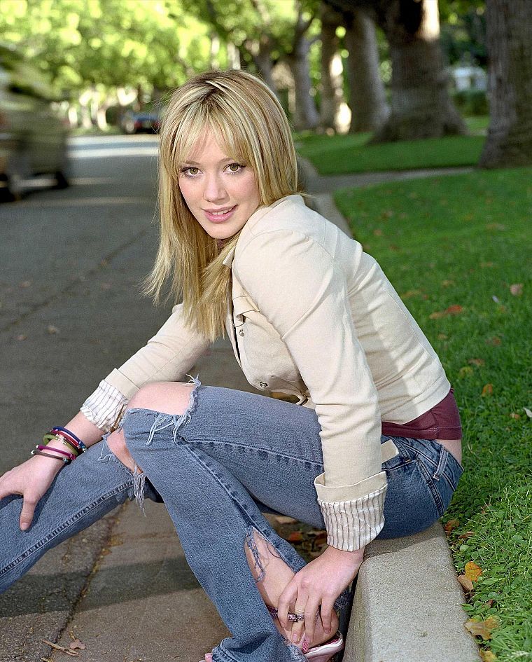 jeans, Hilary Duff - desktop wallpaper