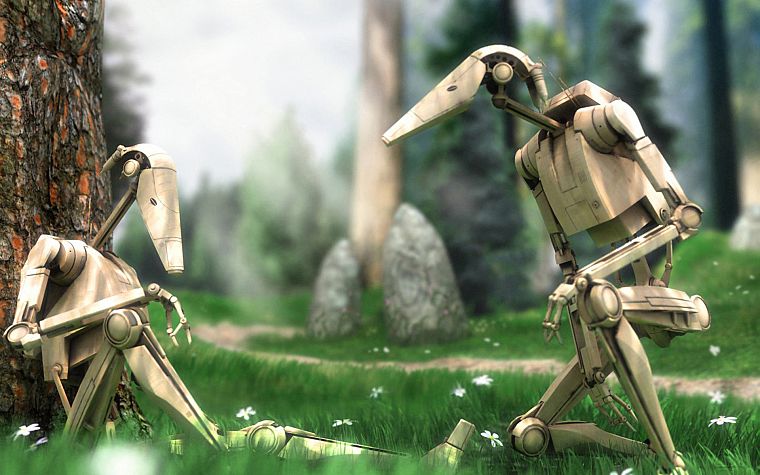 Star Wars, Droid, battles, b1 battle droids - desktop wallpaper