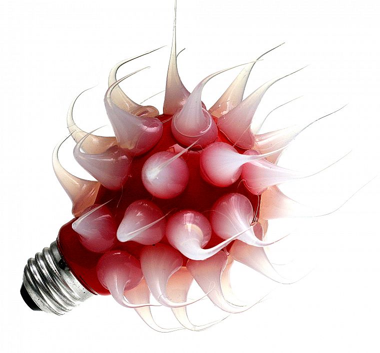 abstract, light bulbs, simple background - desktop wallpaper