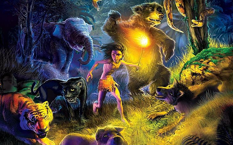 fantasy, artwork, 3D, The Jungle Book - desktop wallpaper