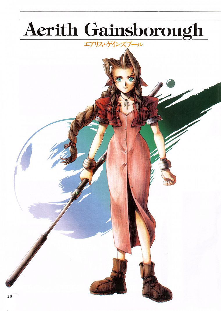 Final Fantasy VII, Aerith Gainsborough - desktop wallpaper