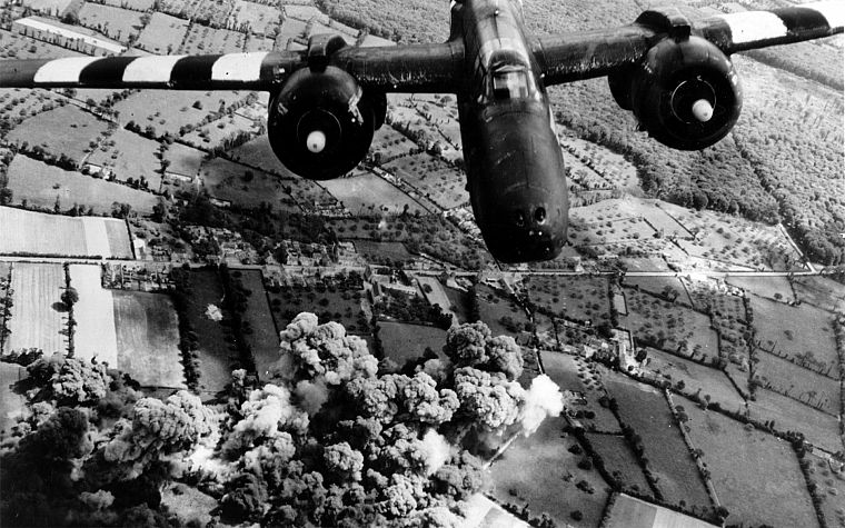 bomber, history, World War II, planes, historic, DB-7 Havoc - desktop wallpaper