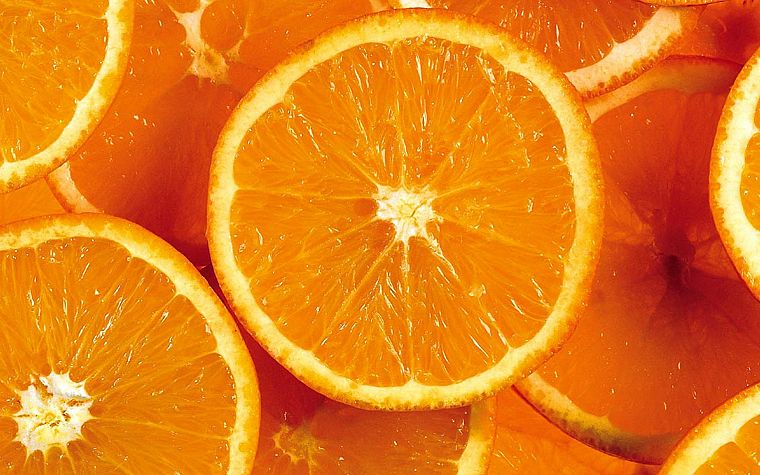 fruits, food, oranges, orange slices - desktop wallpaper