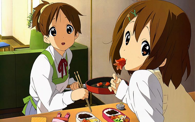 K-ON!, Hirasawa Yui, anime girls, Hirasawa Ui - desktop wallpaper
