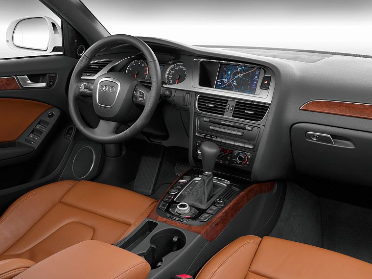 car interiors, Audi A4, German cars - desktop wallpaper