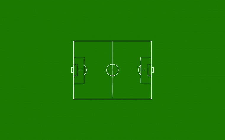 green, minimalistic, football field - desktop wallpaper
