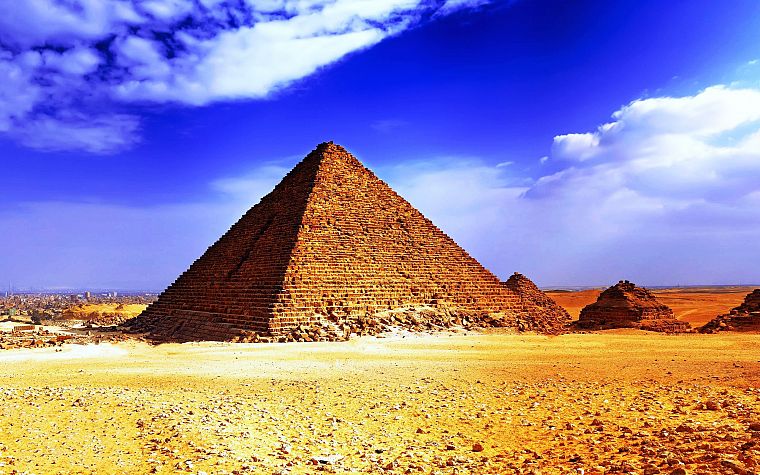 Egypt, pyramids, Great Pyramid of Giza - desktop wallpaper