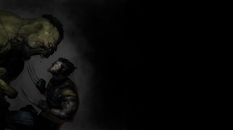 Hulk (comic character), Wolverine, Marvel Comics - desktop wallpaper