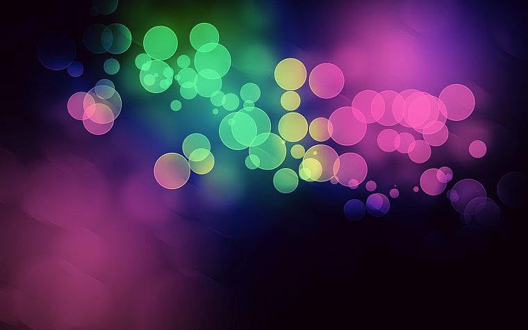 abstract, lights, multicolor, bokeh - desktop wallpaper