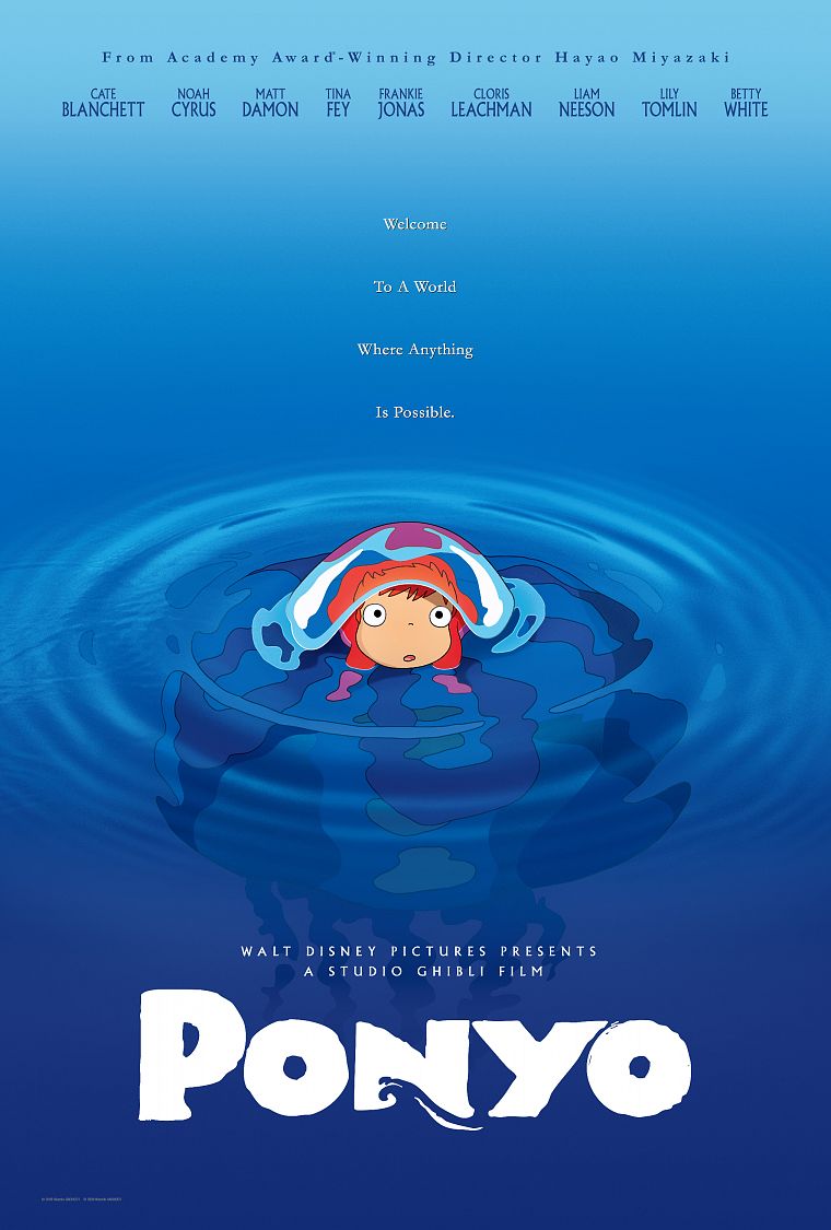 Ponyo, movie posters - desktop wallpaper