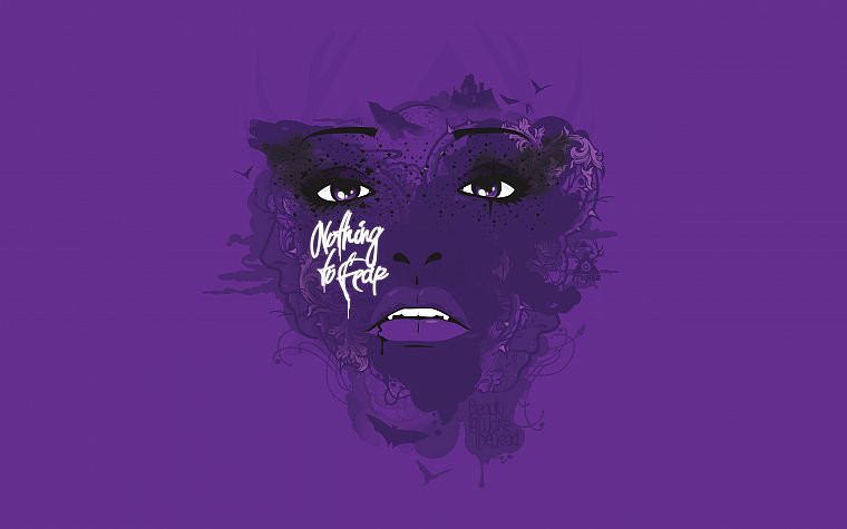 text, faces, JThree Concepts, purple background, Jared Nickerson - desktop wallpaper