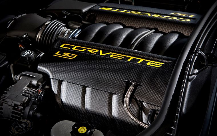 cars, engines, Corvette - desktop wallpaper
