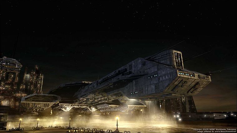 cityscapes, ships, Stargate Atlantis, spaceships - desktop wallpaper