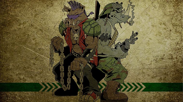 Teenage Mutant Ninja Turtles, Rocksteady - desktop wallpaper