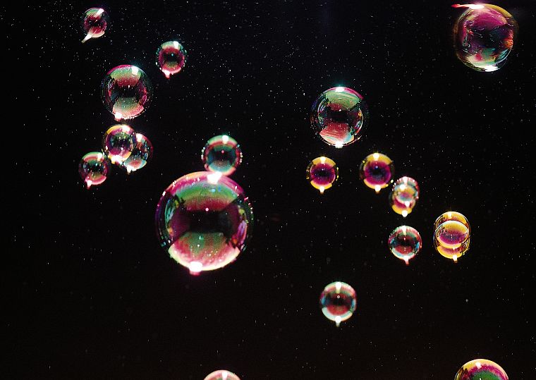 bubbles, iridescence - desktop wallpaper