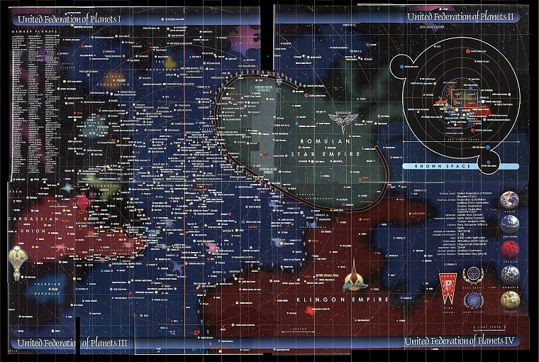TV, outer space, Star Trek, galaxies, maps, infographics - desktop wallpaper