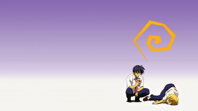 Clannad, Okazaki Tomoya, Sunohara Yohei - desktop wallpaper