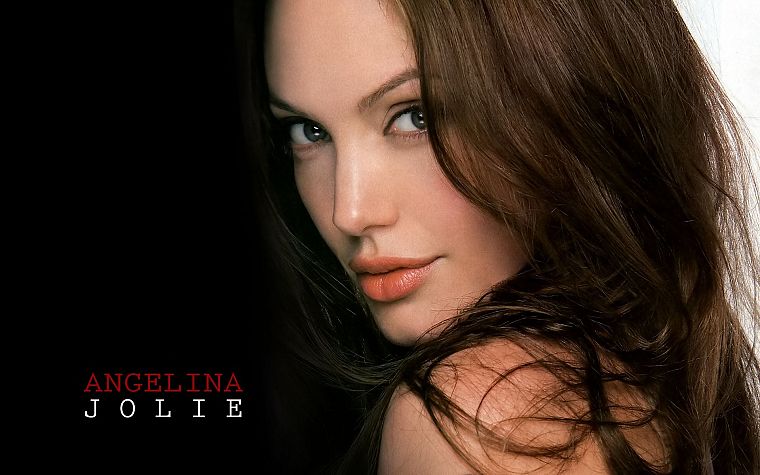 women, Angelina Jolie, faces - desktop wallpaper