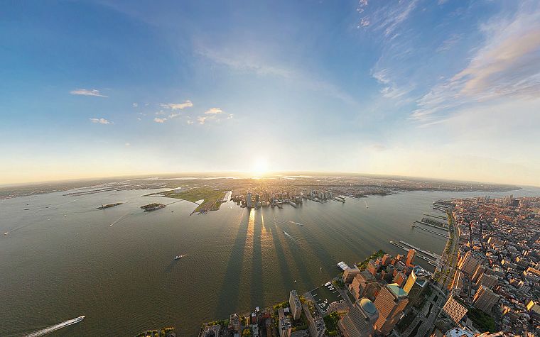 cityscapes, New York City, wide-angle - desktop wallpaper