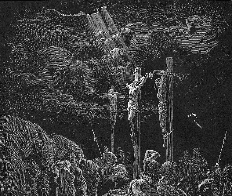 Bible, Jesus Christ, Gustave Dore, crucified - desktop wallpaper